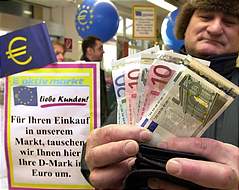 The new euro currency
