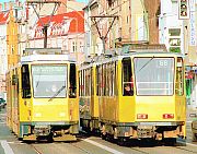 Two Berlin trams